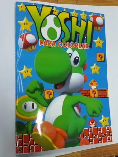 Libro Para Colorear De Yoshi Y Super Mario (tapas Blandas)