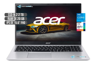 Portatil Acer Intel Core I5 1135g7 Ssd 2tb Ram 20gb 15,6 Fhd