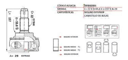 Junta Homocinetica Daewoo Lanos 1.5 A15dm 1998 2003