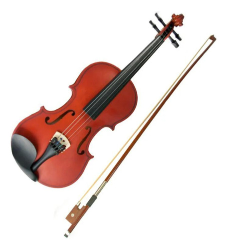 Violin 4/4  Madera Acabado Mate Incluye Brea Arco Y Estuche