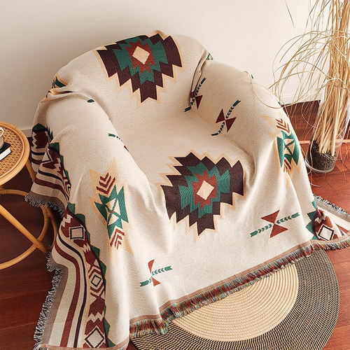 Toalla De Sofá Supersuave Z, Estilo Bohemio, Mantel B 1643