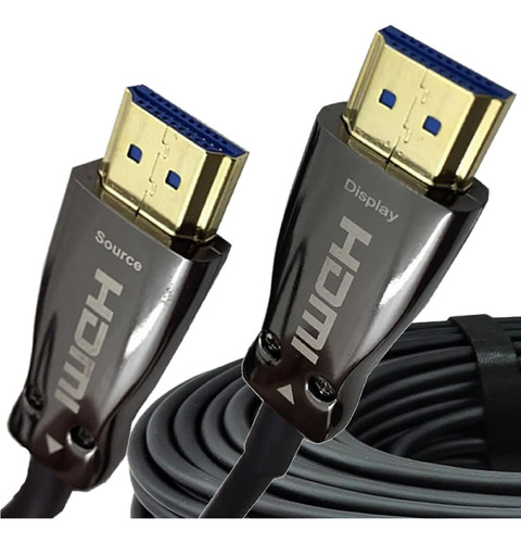 Cabo Hdmi 2.1 Tv/home 8k Conector Ouro 48gbps - 50 Metros