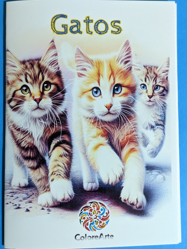 Libro Para Colorear - Gatos - Arte Terapia