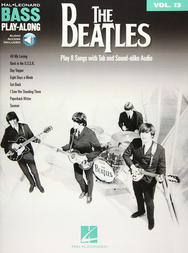 Libro The Beatles: Bass Play-along Volume 13 Nuevo