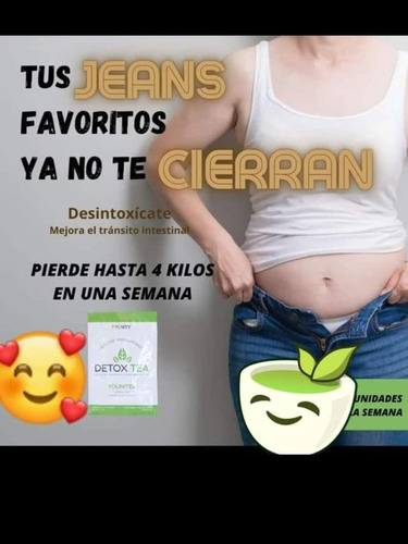 Te Reductor De Tallas Detoxtea  1 Semana 