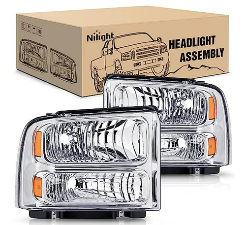 Conjunto De Faros Para F250 F350 F450 F550 Super Duty