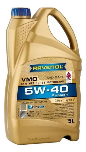 Aceite Motor 5w40 Vmo Ravenol 5 Litros