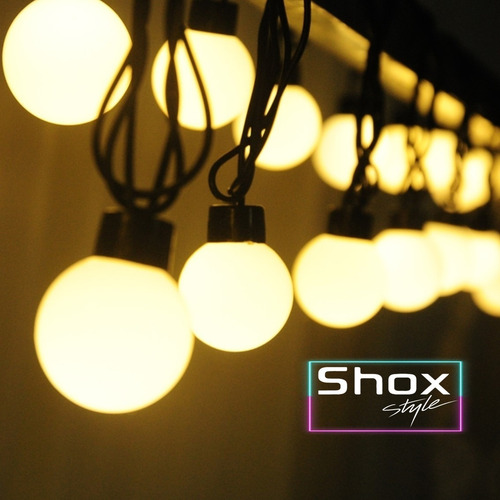 Imagen 3 de 10 de Guirnalda Exterior Cerveceria Led Decoracion 10m Shox Style