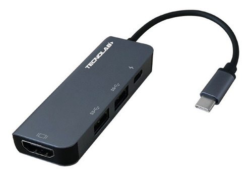 Hub Tipo C A Hdmi/ 2 Usb / Cargador Pd Tl063