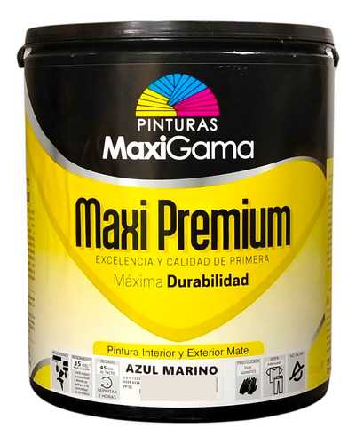 Pintura Color Azul Marino /clase B - Maxipremium, Maxigama.