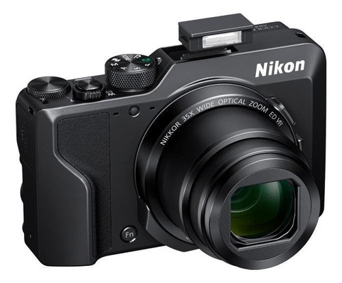  Nikon Coolpix A1000 compacta color  negro