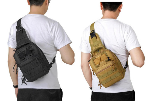 Pechera Táctica Súper Calidad Mochila Mariconera Camuflaje M Color Khaki