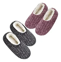 Comprar Zapatillas De Casa Gruesas Y Cálidas Para Mujer, Forradas De
