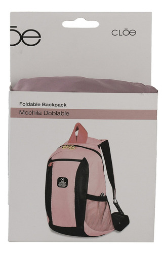Bolsa Plegable Unisex Cloe Grande Color Rosa