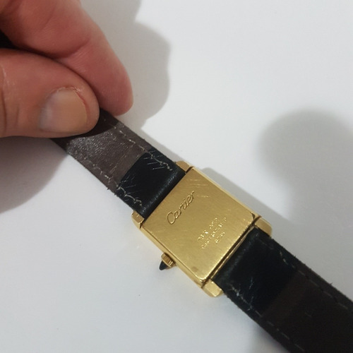 Relogio Cartier Acorda Antigo 01 Todo Em Plaque De Ouro Lind