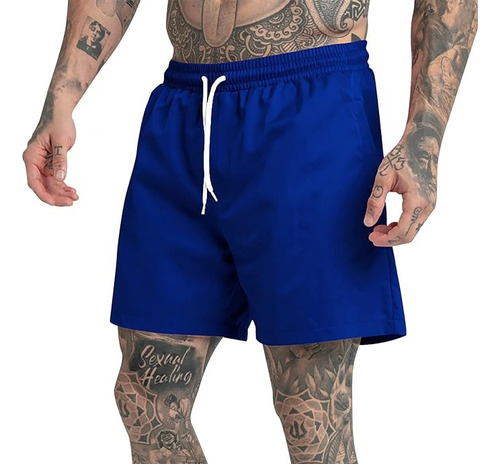 Shorts De Hombres Con Cordón Con Bolsillo Oblicuo