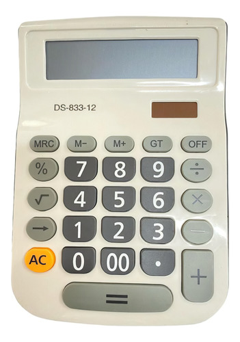 Calculadora De Escritorio Pantalla Grande Blanca Premium