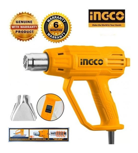 Pistola De Calor Industrial 2000w Ingco Hg2000385