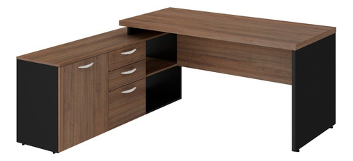 Conjunto De Mesa Com Gaveteiro Tampo 40mm