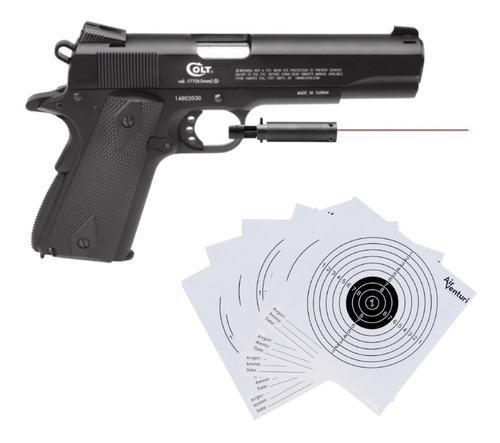 Marcadora Colt Commander 4.5mm Co2 Blowback 325fps 18rd Xt P