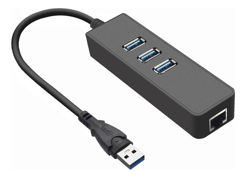 Adaptador Hub Usb Satellite A-hub41 3 Portas + Rj45 Gigabit