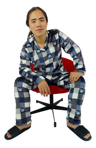 Pijama Dos Piezas Sencilla Térmica Para Hombre 