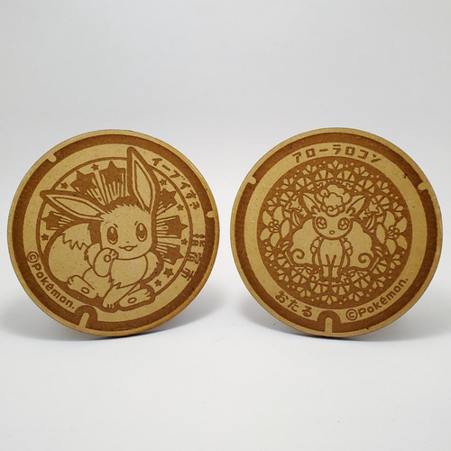 Posavaso Mdf 3mm Pokémon