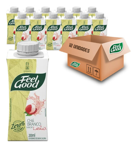 Kit Com 12und Chá Feel Good Branco Com Lichia 200ml