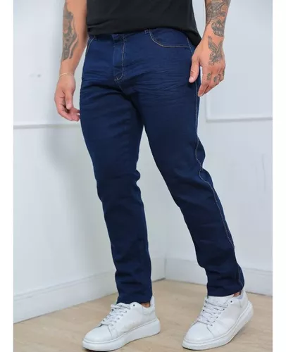 Calça Jeans Masculina Sport Fino Slim Tecido Grosso Premium