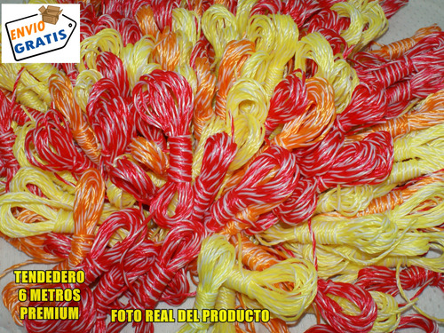 Tendedero Jumbo De Pared Maxicuerdas 8 Lazos - 14mt 50pzas Colores Mezclados