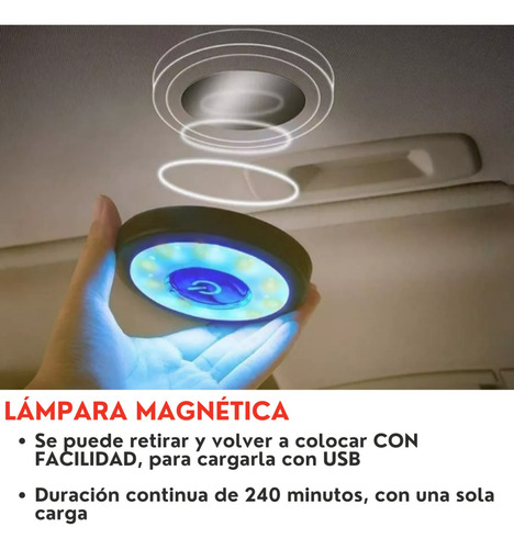 Luz Led Techo Interior Recargable Usb Byd Dolphin Mini