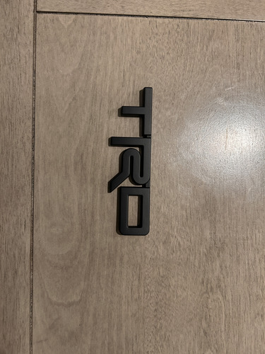 Emblema Trd Negro Tundra Tacoma Fortuner Fj 4runner Hilux