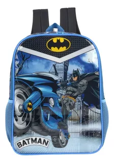 Mochila De Costa Escolar Infantil Batman Dc Comics Luxcel