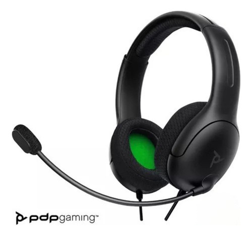 Audífonos Gamer Alámbricos Con Micrófono Pdp Para Xbox One Negro