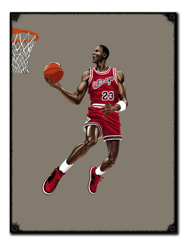 #99 - Cuadro Vintage 30 X 40 / No Chapa Jordan Chicago Bulls