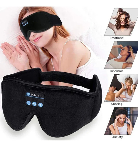 Auriculares Para Dormir Con Máscara De Ojos 3d Bluetooth Par