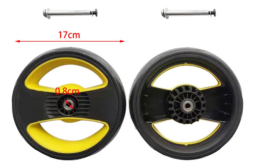 Rueda De Carro 2 Uds, Neumático Para Cochecito De Bebé,