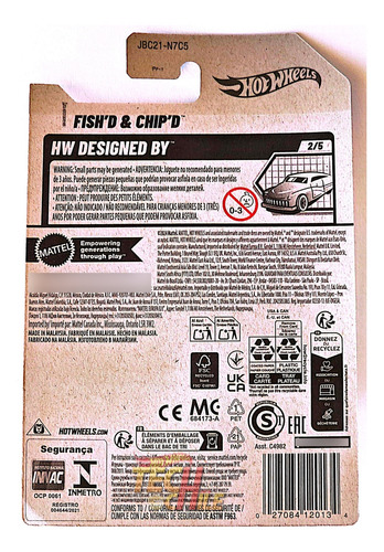 Fish'd & Chip'd Café Treasure Hunt Hot Wheels Marrón
