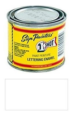 Pintura - 1 Shot Letter Enamel 103l Polar White 4oz