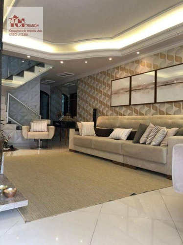 Imagem 1 de 30 de Sobrado Com 4 Dormitórios À Venda, 204 M² Por R$ 852.000,00 - Parque Novo Oratório - Santo André/sp - So0636