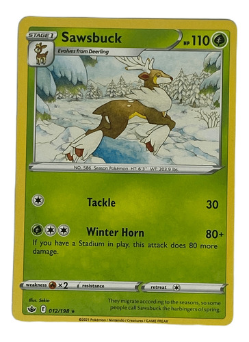 Sawsbuck Carta Pokémon Original Tcg Inglés