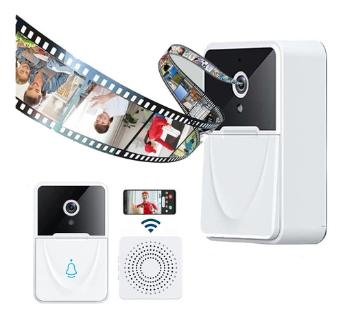 Timbre Inteligente Smart Wifi Para Puerta Aplicativo Hd