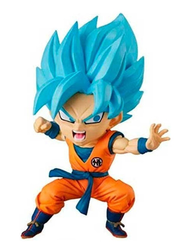 Figura Ss Blue Son Goku Dbs Chibimasters Bandai  10cm 