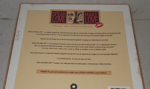 Speak Love Make Love Juego De Mesa (Usado)