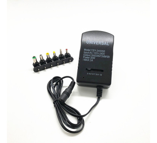 Adaptador De Corriente Universal 30w Regulable De 3v A 12v