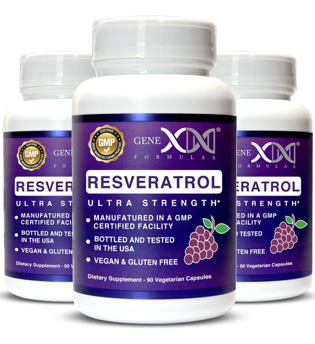 Genex 1500mg Resveratrol Con Bioperine Para Absorcion (paque