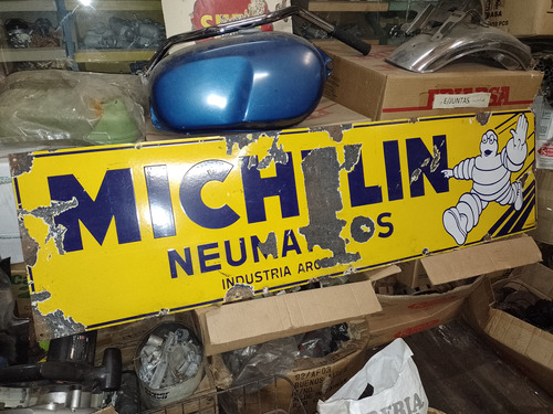 Cartel Enlozado Antiguo Michelin 