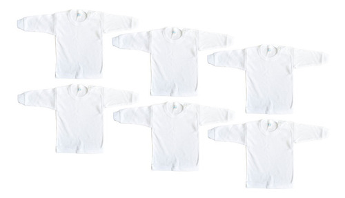 Imagen 1 de 3 de Playera Para Bebé Tallas 1,2,3 Manga Larga 100% Algodón Bca