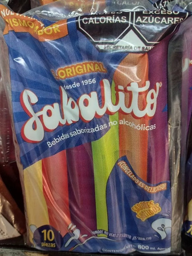 Sabalitos 800ml 10pzas Originales Tampico (pack De 5 Bolsas)