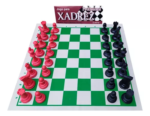 Jogo De Xadrez Jaehrig Com Tabuleiro Nap - Bege+Preto